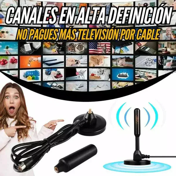 SmartAntena 4K 📡 - TELEVISIÓN GRATIS FULL HD 4K (Funciona en todos los televisores)